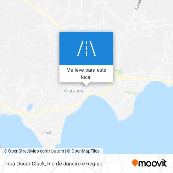 Rua Oscar Clack mapa