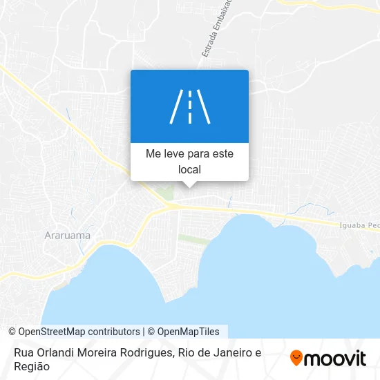 Rua Orlandi Moreira Rodrigues mapa