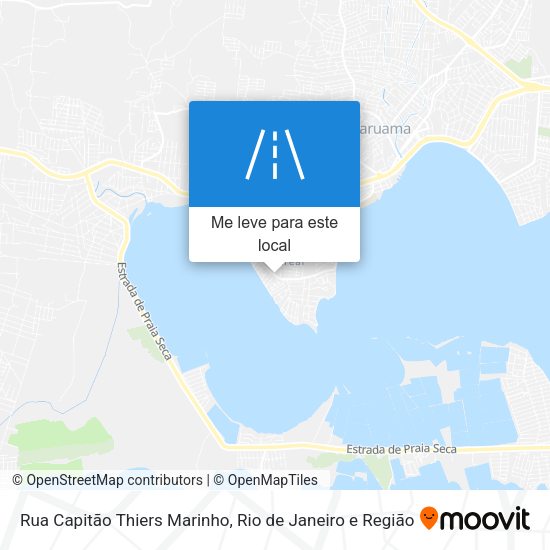 Rua Capitão Thiers Marinho mapa