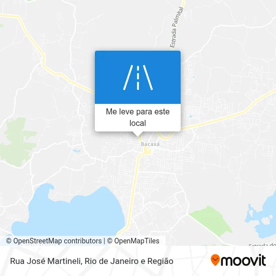 Rua José Martineli mapa