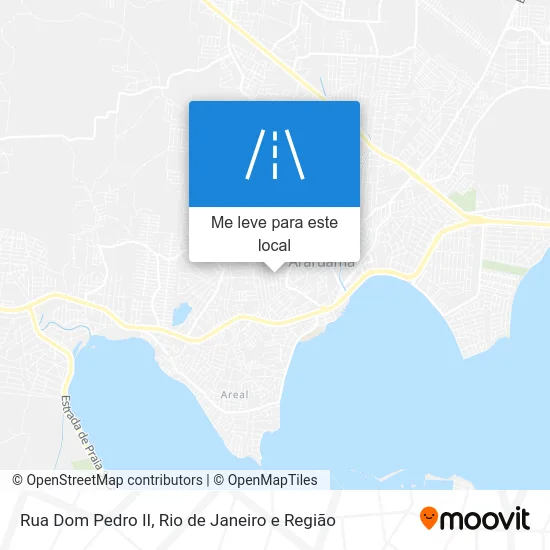 Rua Dom Pedro II mapa