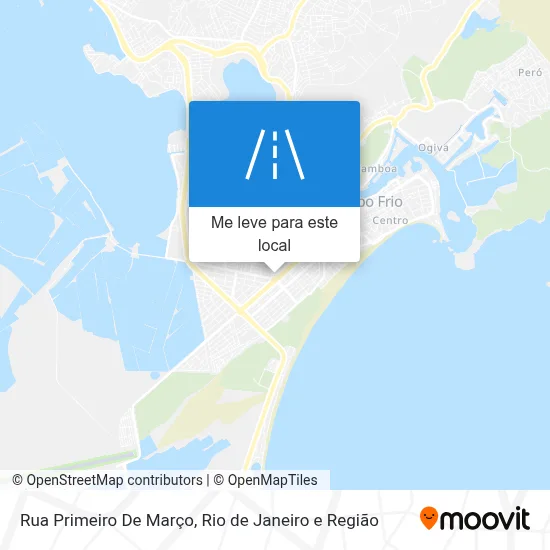 Rua Primeiro De Março mapa