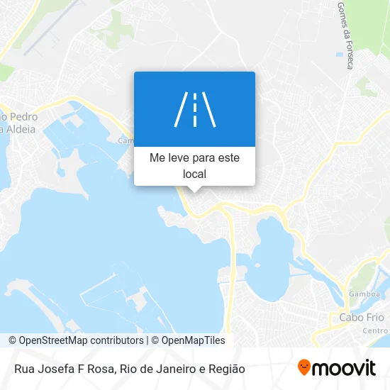 Rua Josefa F Rosa mapa