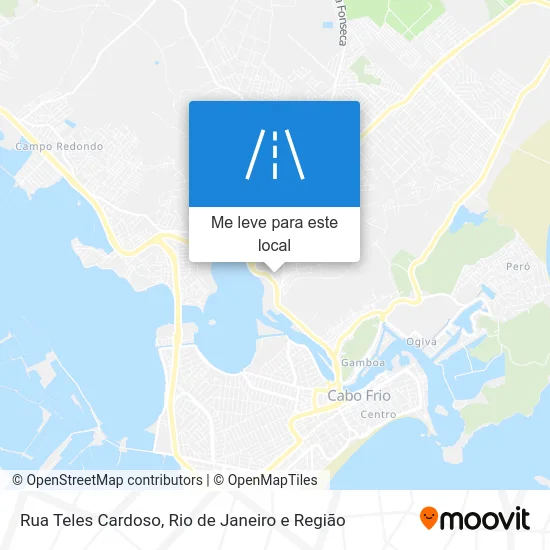 Rua Teles Cardoso mapa