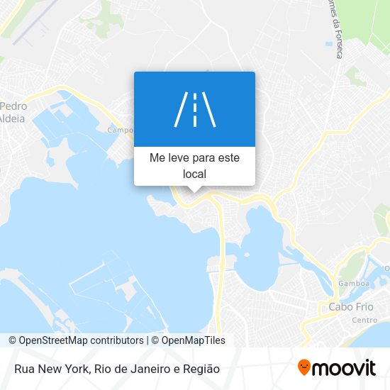 Rua New York mapa