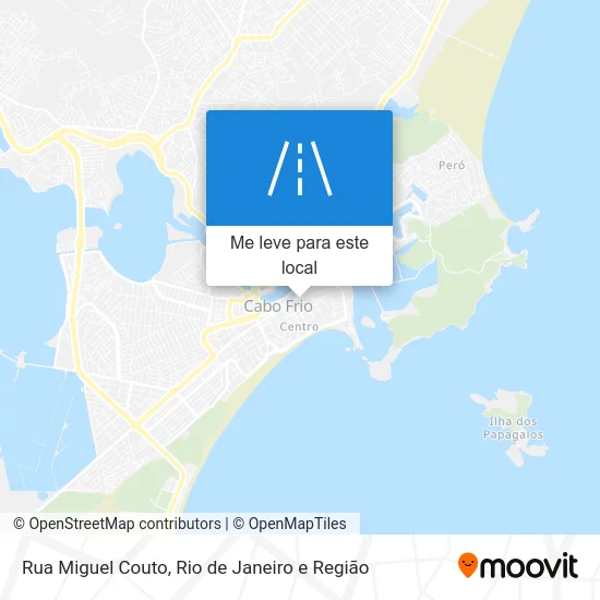 Rua Miguel Couto mapa