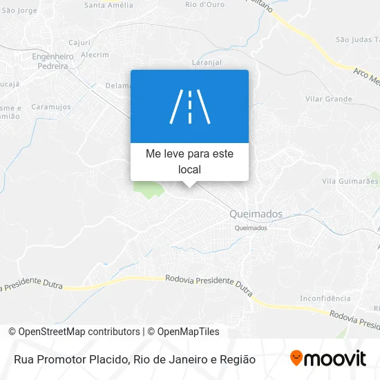 Rua Promotor Placido mapa