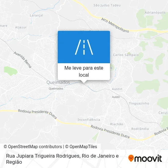 Rua Jupiara Trigueira Rodrigues mapa