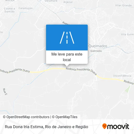 Rua Dona Iria Estima mapa