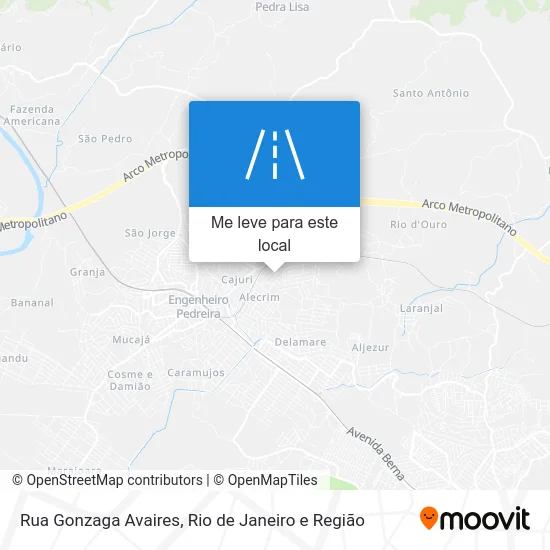 Rua Gonzaga Avaires mapa