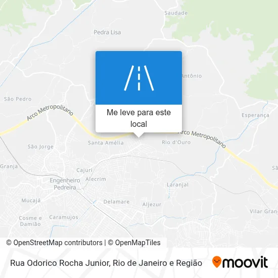 Rua Odorico Rocha Junior mapa