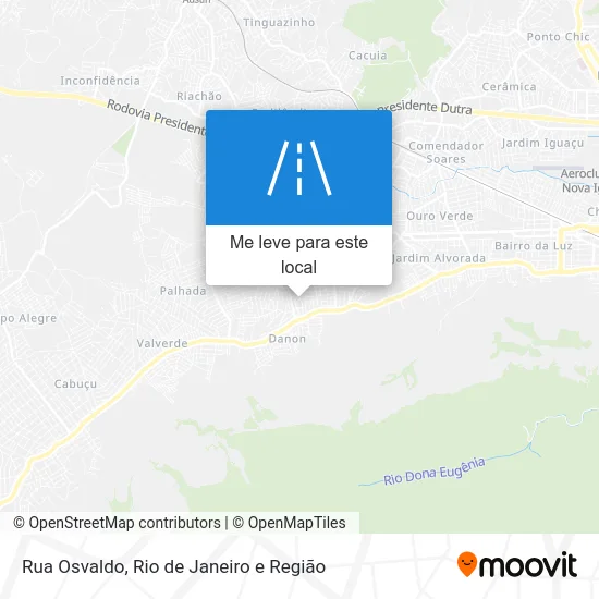Rua Osvaldo mapa