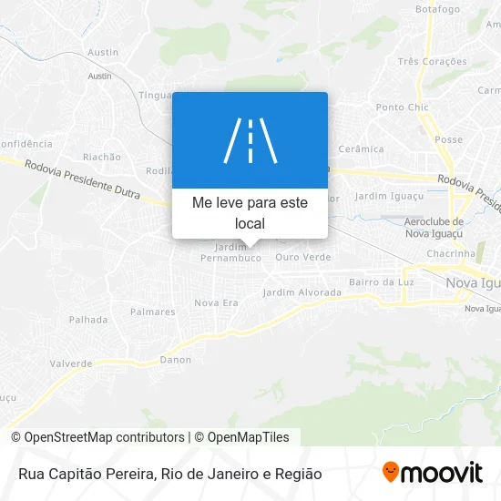 Rua Capitão Pereira mapa