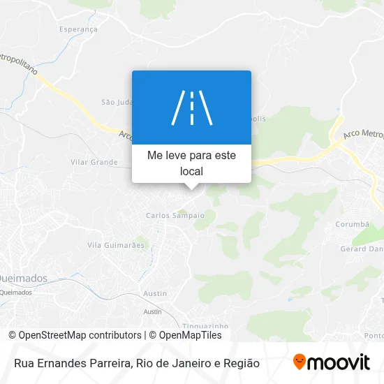 Rua Ernandes Parreira mapa