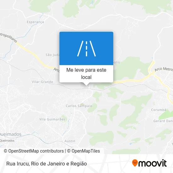 Rua Irucu mapa