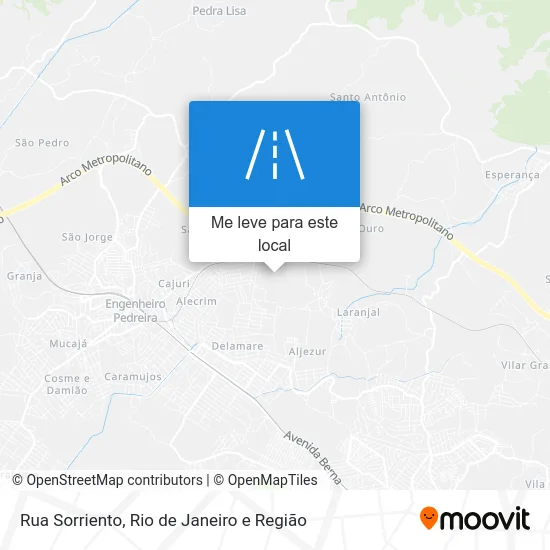 Rua Sorriento mapa