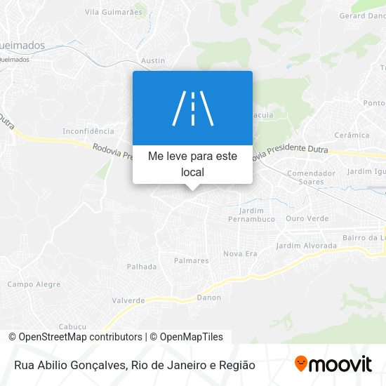 Rua Abilio Gonçalves mapa