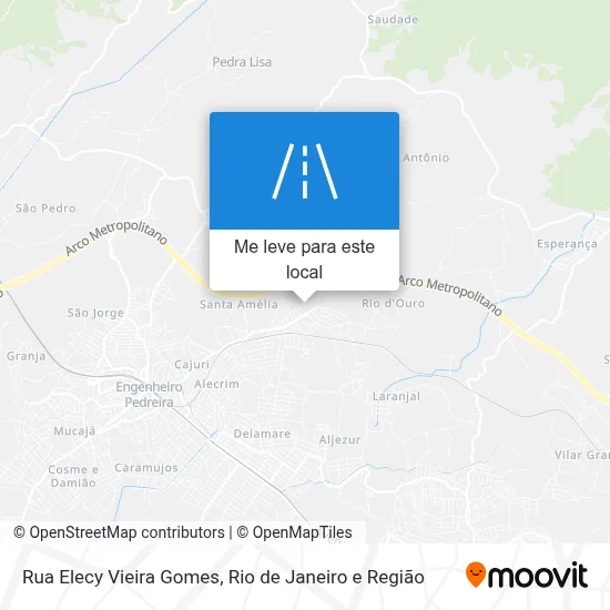 Rua Elecy Vieira Gomes mapa
