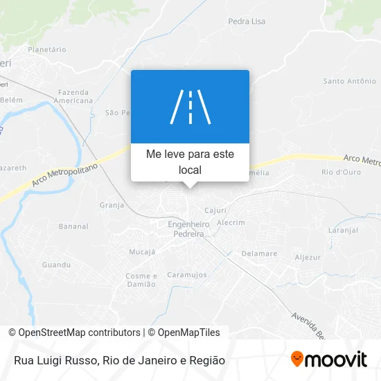 Rua Luigi Russo mapa