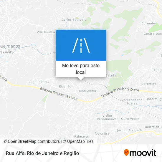 Rua Alfa mapa