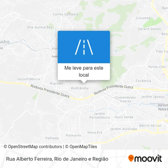 Rua Alberto Ferreira mapa
