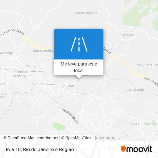 Rua 18 mapa