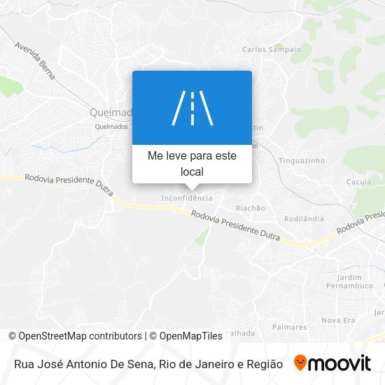 Rua José Antonio De Sena mapa