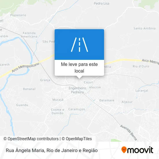 Rua Ângela Maria mapa