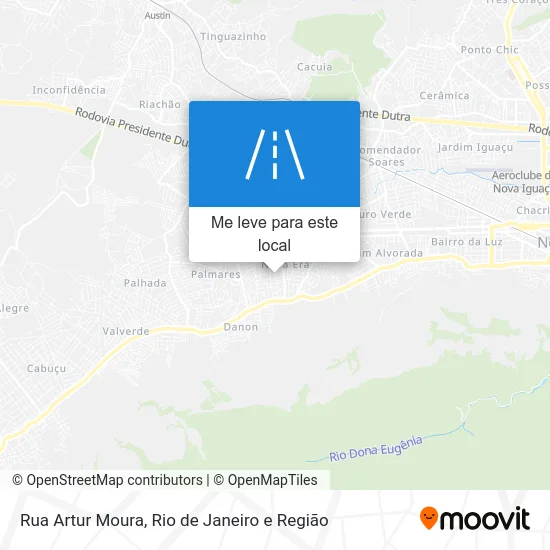 Rua Artur Moura mapa