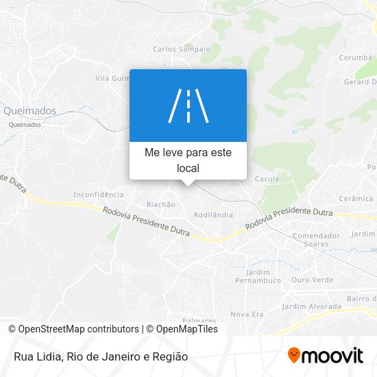 Rua Lidia mapa