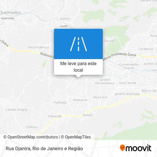 Rua Djanira mapa