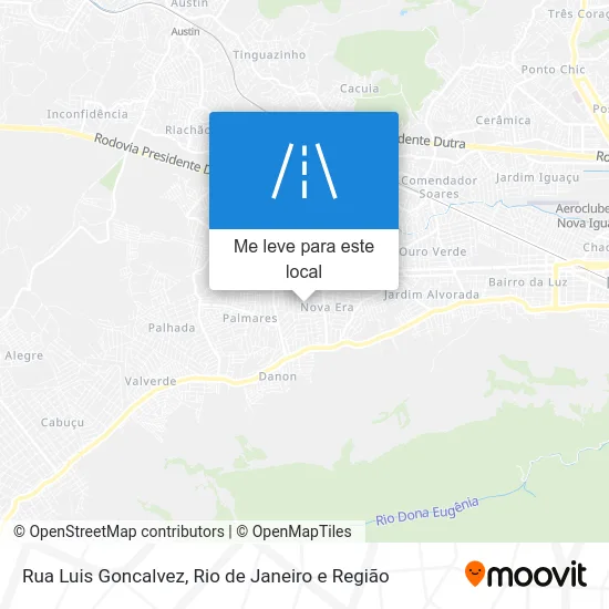 Rua Luis Goncalvez mapa