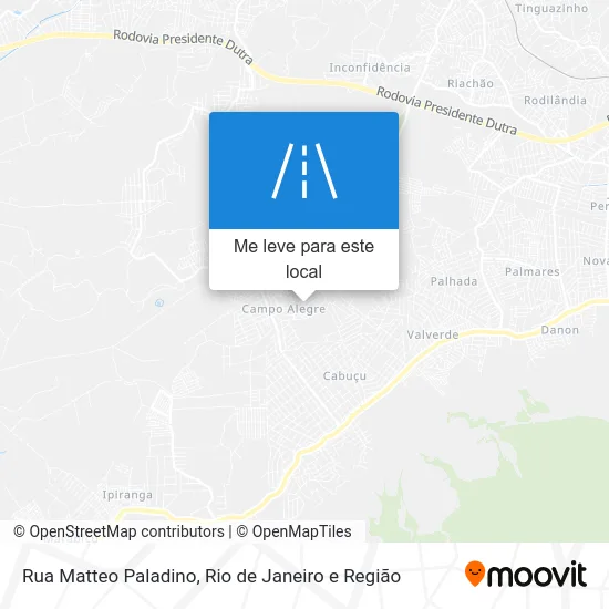 Rua Matteo Paladino mapa
