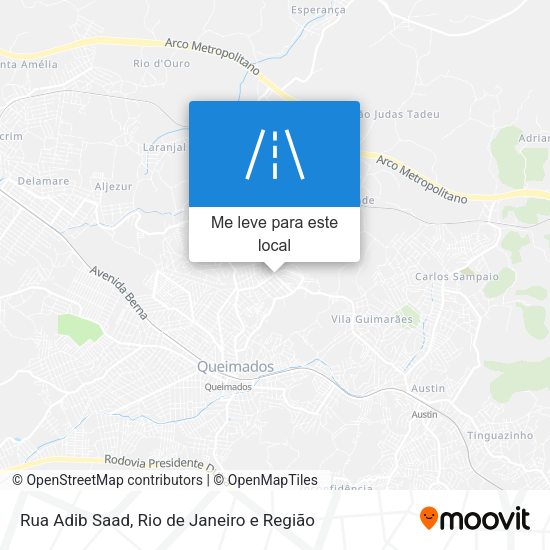 Rua Adib Saad mapa