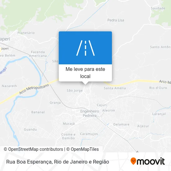 Rua Boa Esperança mapa