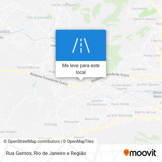Rua Gemos mapa