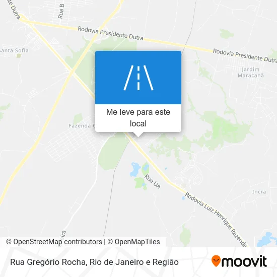 Rua Gregório Rocha mapa