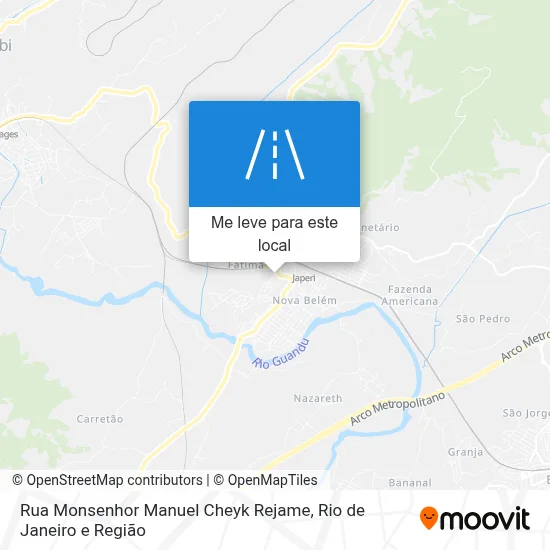 Rua Monsenhor Manuel Cheyk Rejame mapa