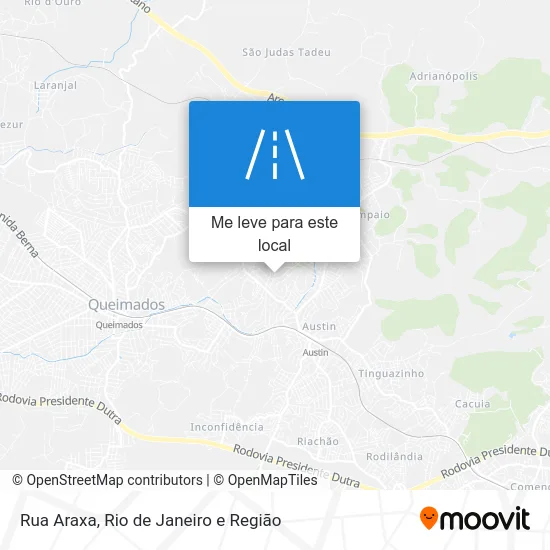 Rua Araxa mapa