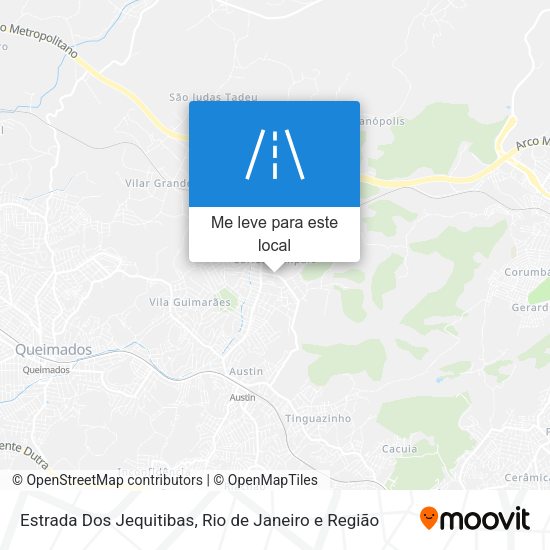 Estrada Dos Jequitibas mapa