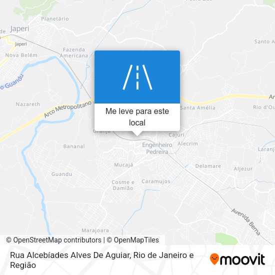 Rua Alcebíades Alves De Aguiar mapa