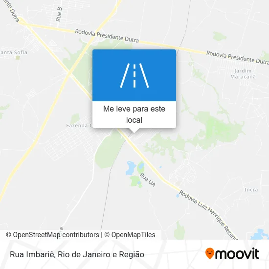 Rua Imbariê mapa