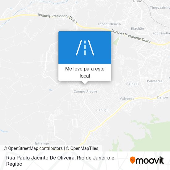 Rua Paulo Jacinto De Oliveira mapa