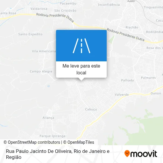 Rua Paulo Jacinto De Oliveira mapa