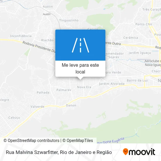 Rua Malvina Szwarfitter mapa