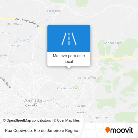 Rua Cepevece mapa