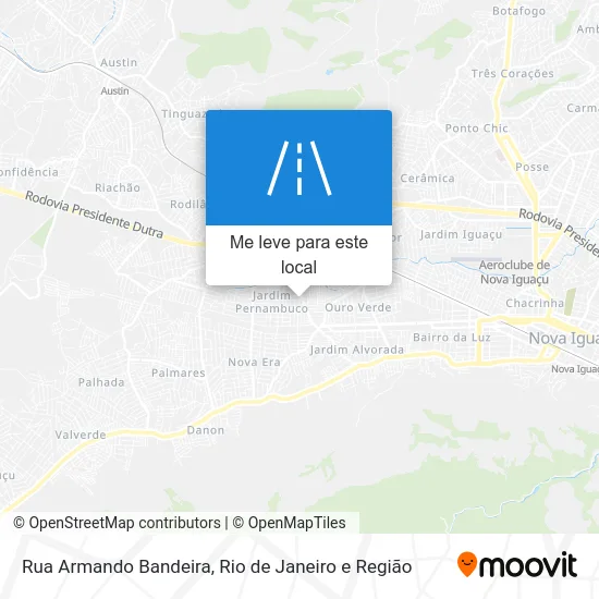 Rua Armando Bandeira mapa
