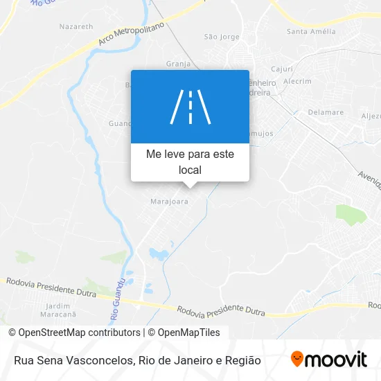 Rua Sena Vasconcelos mapa