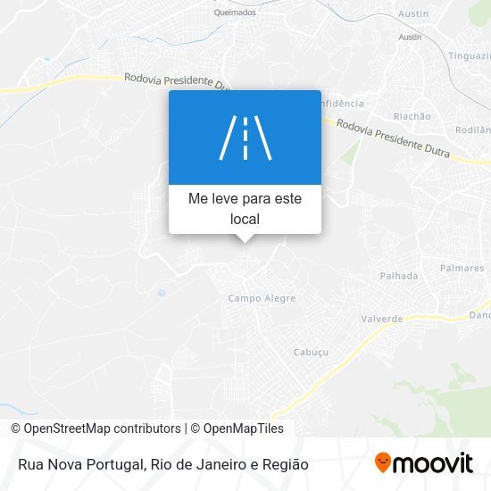 Rua Nova Portugal mapa