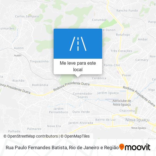 Rua Paulo Fernandes Batista mapa